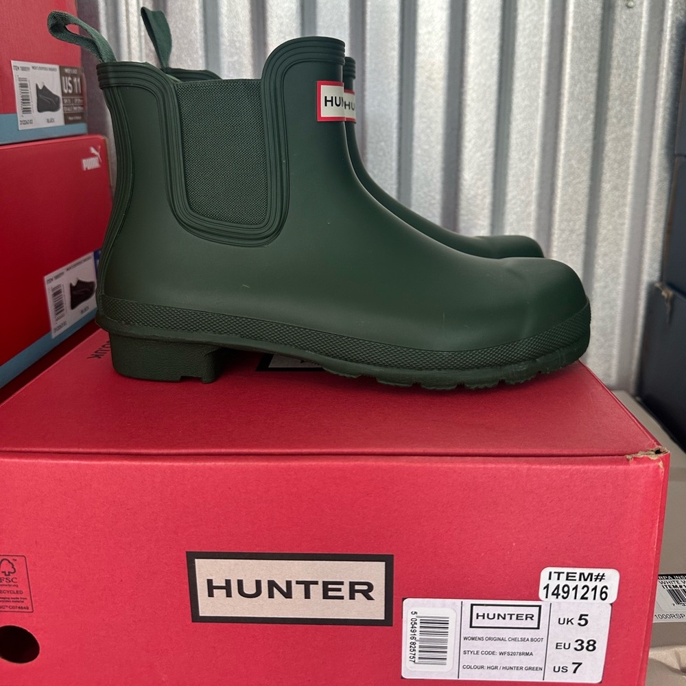Hunter Chelsea Boot Size 7 - Hunter Green